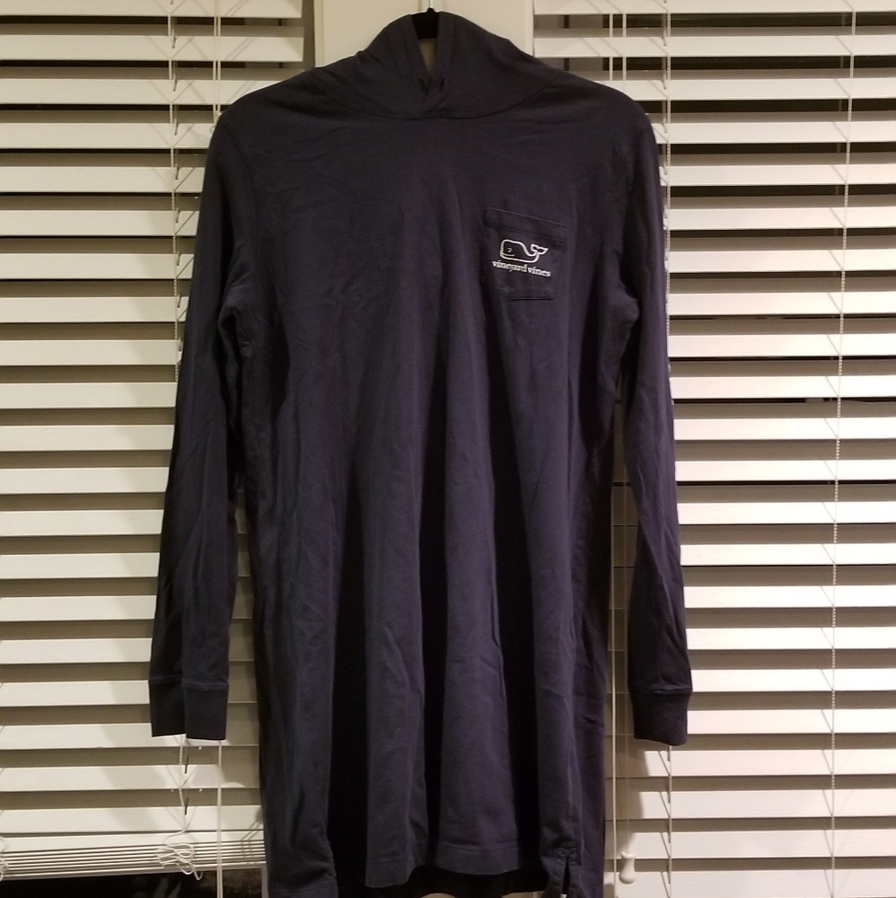 Vineyard Vines Logo Long Sleeve, Hooded Tee